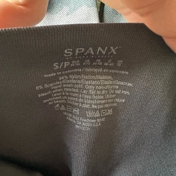 SPANX Grey BB Active Camo 7/8 Seamless Leggings Women's Small - Picture 5 of 5